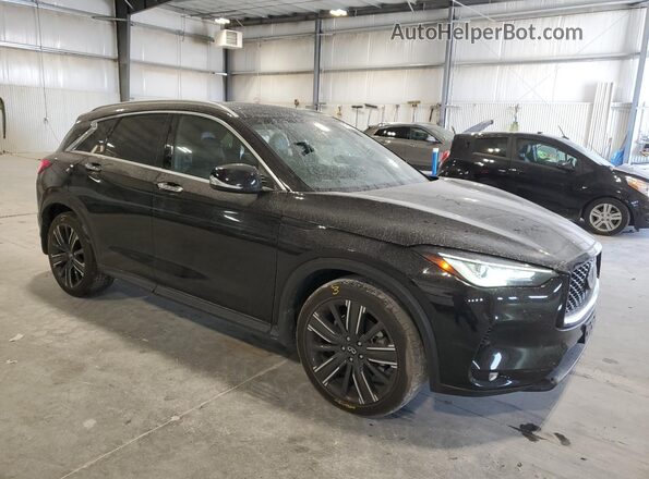 3PCAJ5BB7NF108220 2022 INFINITI QX50 Черный Передняя правая четверть