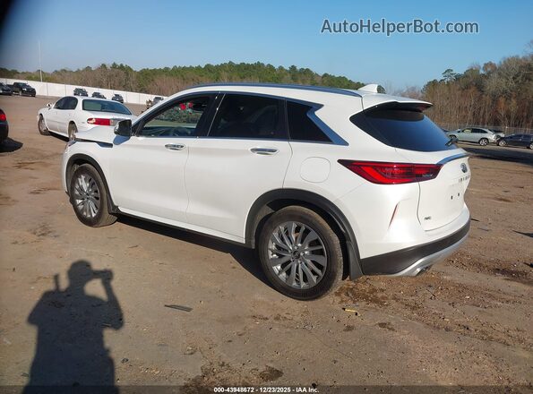 3PCAJ5BBXSF108210 2025 INFINITI QX50 White Задня ліва чверть