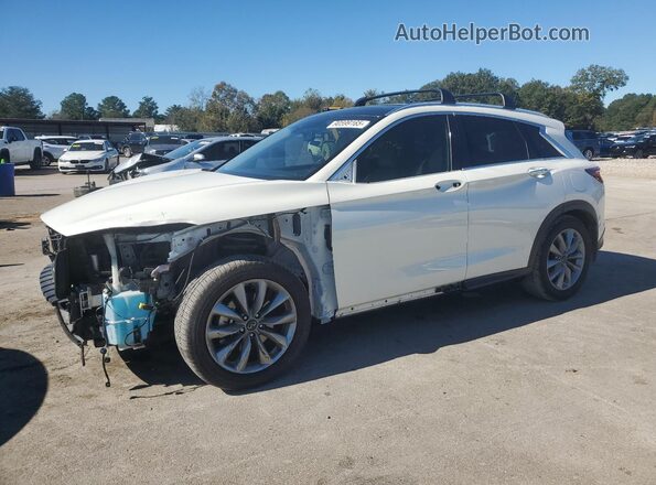 3PCAJ5CA8NF116459 2022 INFINITI QX50 White Առջևի ձախ երեք քառորդ տեսարան