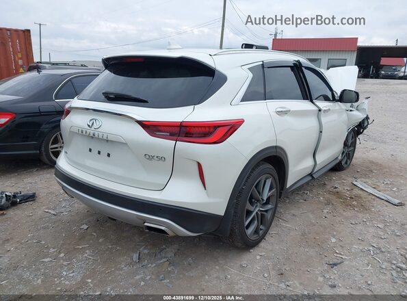 3PCAJ5DB6MF112903 2021 INFINITI QX50 White Задня права чверть