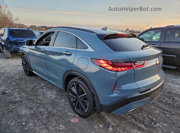 3PCAJ5J30NF103452 2022 INFINITI QX55 Синий Задняя левая четверть