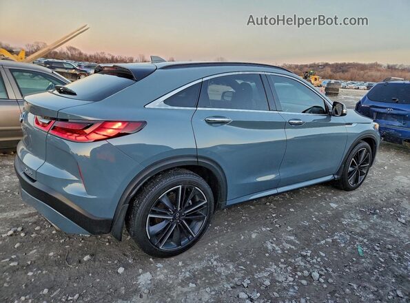 3PCAJ5J30NF103452 2022 INFINITI QX55 Синий Задняя правая четверть