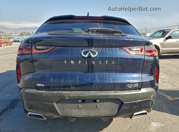 3PCAJ5JR4SF102675 2025 INFINITI QX55 Blue Widok z tyłu
