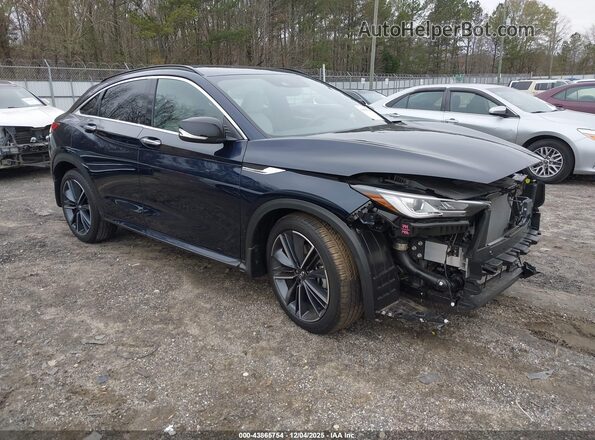 3PCAJ5JR9SF108830 2025 INFINITI QX55 Dark Blue Передняя правая четверть