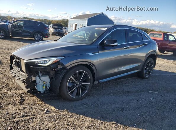 3PCAJ5K37NF103690 2022 INFINITI QX55 Серый Передняя левая четверть