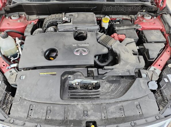 3PCAJ5LR3PF101554 2023 INFINITI QX55 Red Vista interior trasera