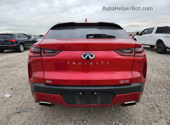 3PCAJ5LR3PF101554 2023 INFINITI QX55 Red Vista trasera
