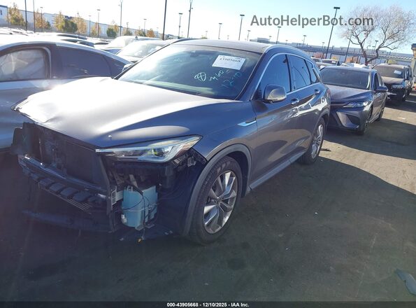 3PCAJ5M16KF136459 2019 INFINITI QX50 Серый Передняя левая четверть