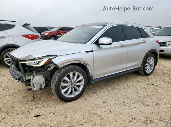 3PCAJ5M1XKF100211 2019 INFINITI QX50 Серебряный Передняя левая четверть