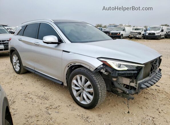 3PCAJ5M1XKF100211 2019 INFINITI QX50 Серебряный Передняя правая четверть