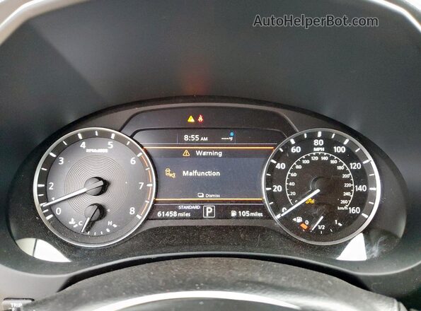 3PCAJ5M1XKF100211 2019 INFINITI QX50 Серебряный Вид щитка приборов