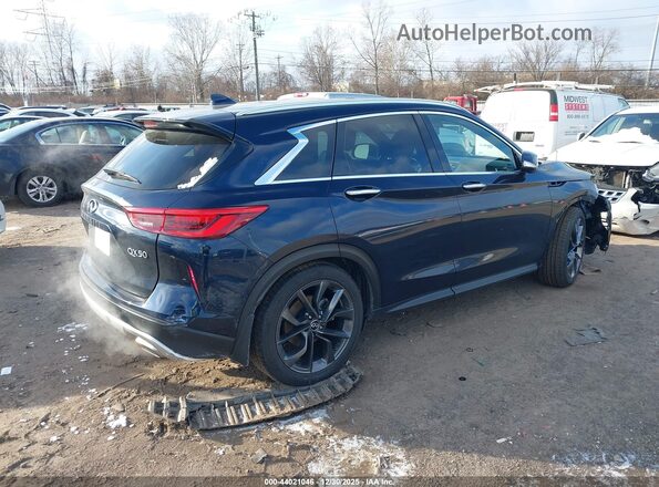 3PCAJ5M33KF119880 2019 INFINITI QX50 Dark Blue Задняя правая четверть