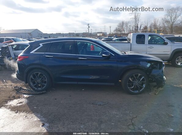 3PCAJ5M33KF119880 2019 INFINITI QX50 Dark Blue Панорамный вид салона 360°