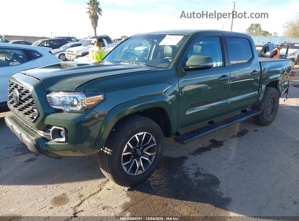 3TMCZ5AN0MM373973 2021 TOYOTA TACOMA Green Передня ліва чверть