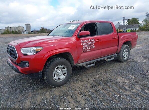3TYAX5GN7NT058632 2022 TOYOTA TACOMA Red Առջևի ձախ երեք քառորդ տեսարան