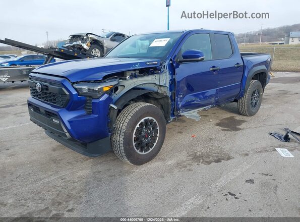 3TYLC5LN5RT008649 2024 TOYOTA TACOMA HYBRID Blue წინა მარცხენა ხედი სამი მეოთხედიდან