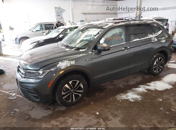 3VV0B7AX7NM043674 2022 VOLKSWAGEN TIGUAN Серый Передняя левая четверть
