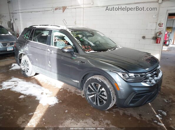 3VV0B7AX7NM043674 2022 VOLKSWAGEN TIGUAN Серый Передняя правая четверть