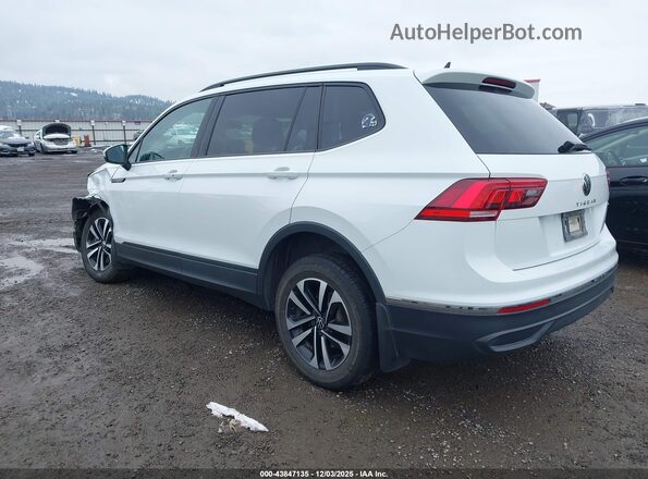 3VV0B7AX7NM106627 2022 VOLKSWAGEN TIGUAN Белый Задняя левая четверть