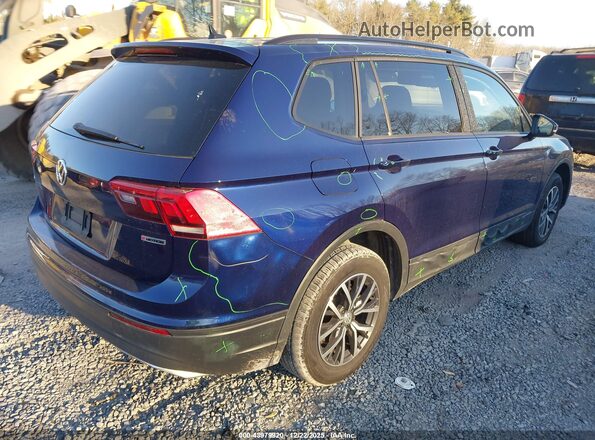 3VV0B7AXXMM101596 2021 VOLKSWAGEN TIGUAN Navy Задняя правая четверть