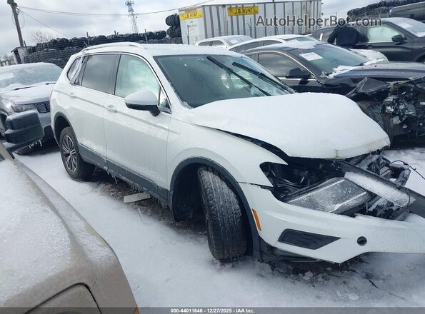 3VV2B7AX3KM033714 2019 VOLKSWAGEN TIGUAN Белый Передняя правая четверть