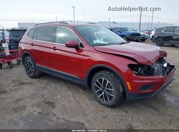 3VV2B7AX5MM046368 2021 VOLKSWAGEN TIGUAN Красный Передняя правая четверть