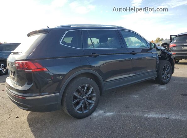 3VV3B7AX2NM138981 2022 VOLKSWAGEN TIGUAN Черный Задняя правая четверть
