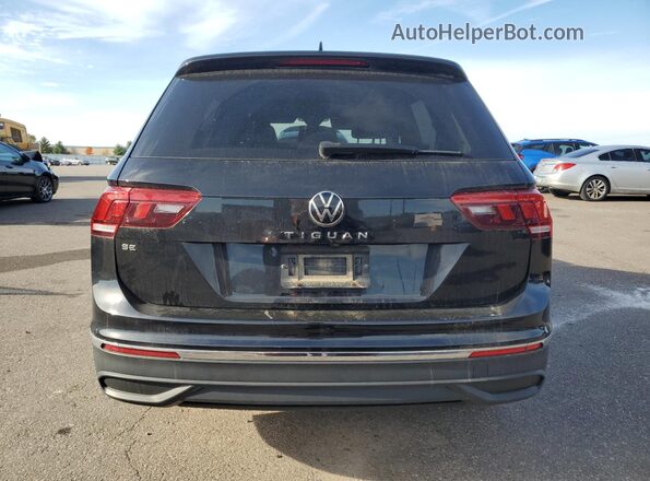 3VV3B7AX2NM138981 2022 VOLKSWAGEN TIGUAN Черный Вид сзади