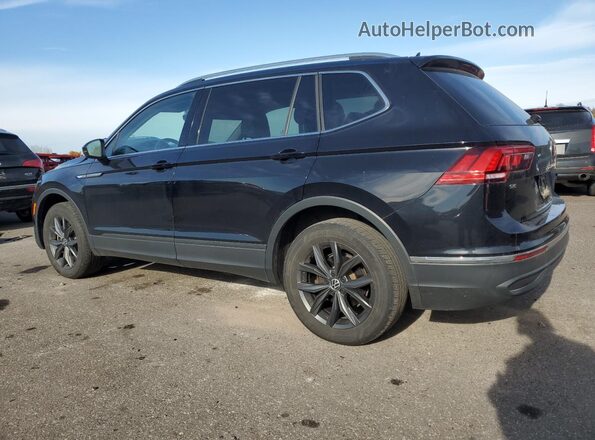 3VV3B7AX2NM138981 2022 VOLKSWAGEN TIGUAN Черный Задняя левая четверть