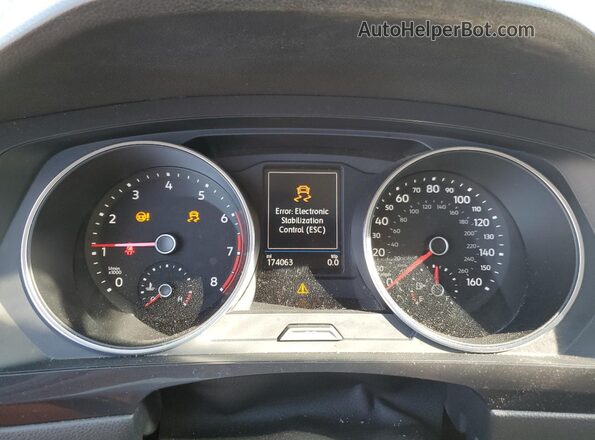 3VV3B7AX5KM079985 2019 VOLKSWAGEN TIGUAN Teal Vista del cuadro de instrumentos