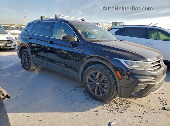 3VV3B7AX7NM070547 2022 VOLKSWAGEN TIGUAN Черный Передняя правая четверть