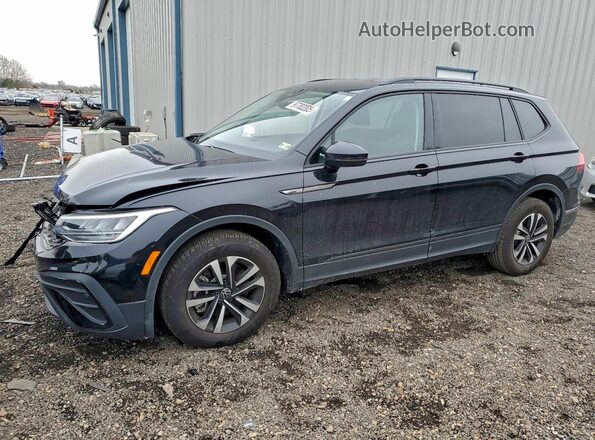 3VVRB7AX8PM131627 2023 VOLKSWAGEN TIGUAN Black წინა მარცხენა ხედი სამი მეოთხედიდან