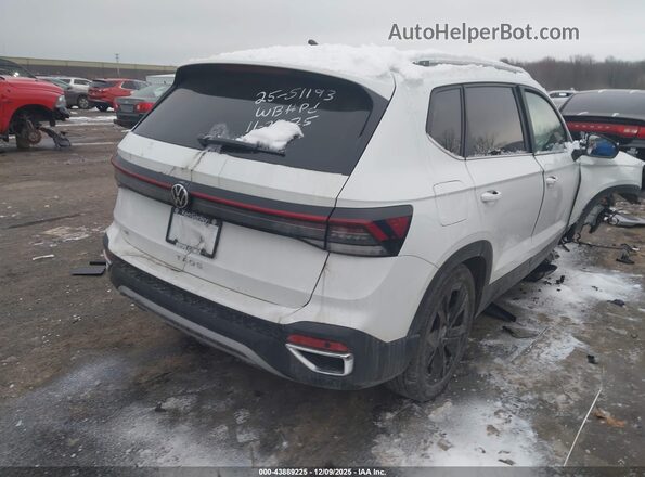 3VVSC7B28SM077756 2025 VOLKSWAGEN TAOS Белый Задняя правая четверть