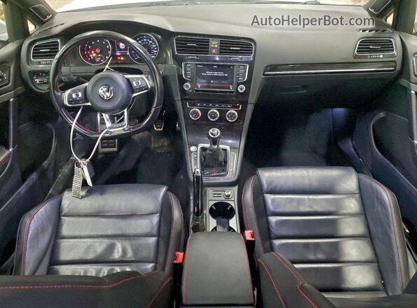 3VW547AU6HM053540 2017 VOLKSWAGEN GTI Белый Вид панели приборов