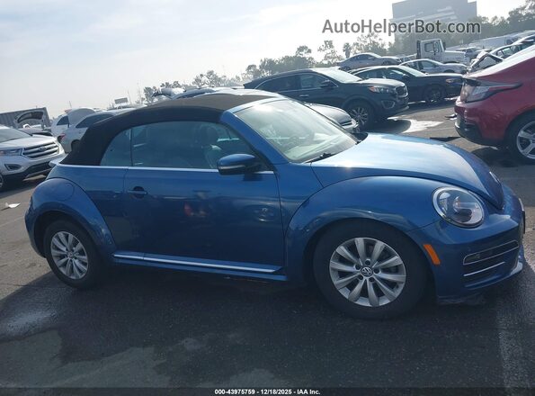 3VW5DAAT0JM515018 2018 VOLKSWAGEN BEETLE Blue Vista interior trasera
