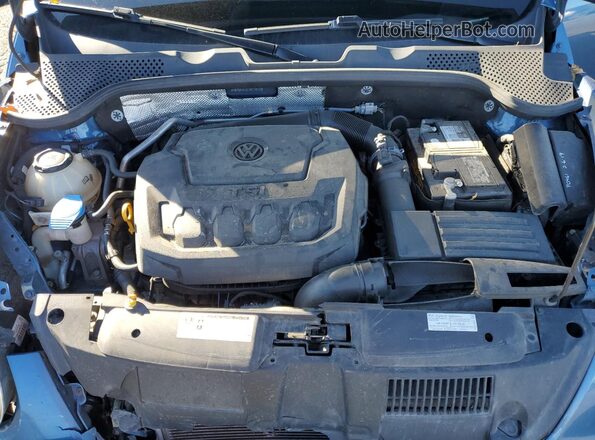 3VWFD7AT2JM719729 2018 VOLKSWAGEN BEETLE Blue უკანა სალონის ხედი
