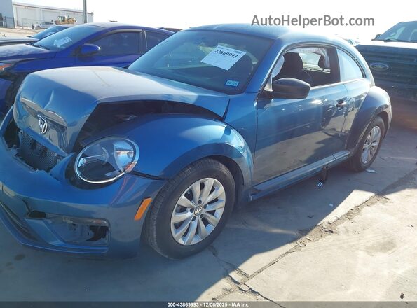 3VWFD7AT7JM709701 2018 VOLKSWAGEN BEETLE Blue Przód lewy