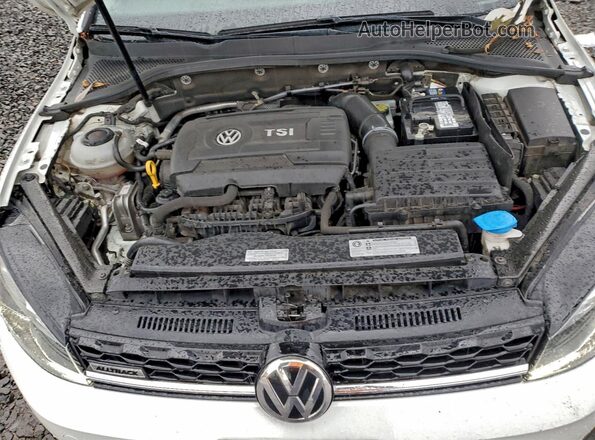 3VWH17AU8JM762255 2018 VOLKSWAGEN GOLF Белый Вид задней части салона