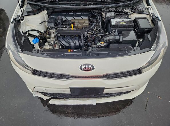 3KPA24AD8LE321335 2020 KIA RIO White Widok komory silnika