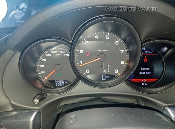 WP0AA2A86GK171223 2016 PORSCHE CAYMAN Черный Вид щитка приборов
