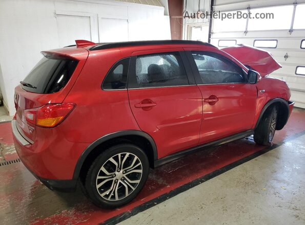 JA4AP4AW0HZ036654 2017 MITSUBISHI OUTLANDER Красный Передняя правая четверть