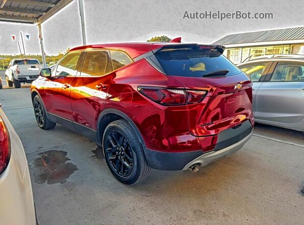 3GNKBCRS2MS569396 2021 CHEVROLET BLAZER Красный Передняя правая четверть