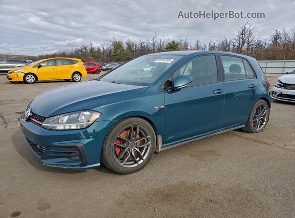 3VW447AU2JM261593 2018 VOLKSWAGEN GTI Green Trasero izquierdo