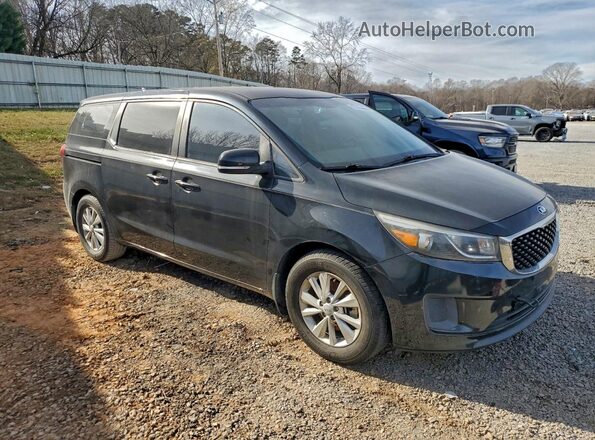 KNDMA5C10J6363722 2018 KIA SEDONA Black Вид спереду