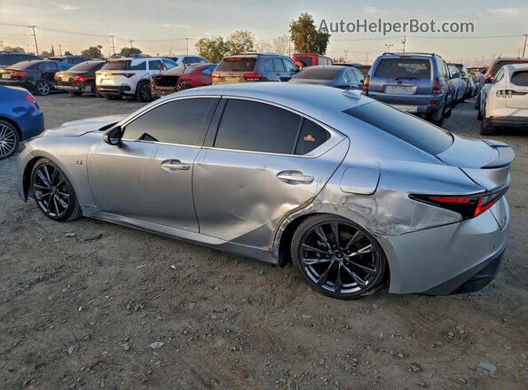 JTHGZ1B24M5042879 2021 LEXUS IS 350 F S Серебряный Задняя правая четверть