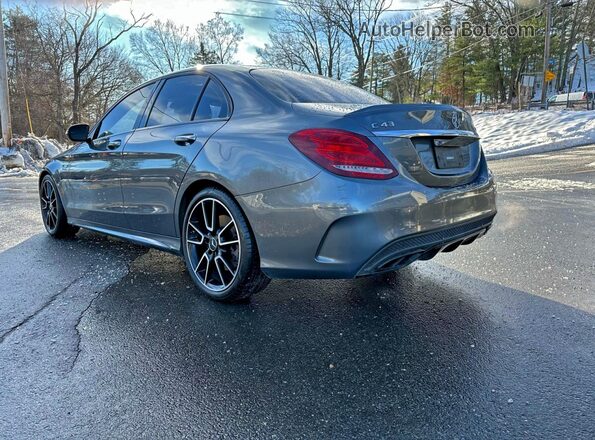 55SWF6EB1HU194958 2017 MERCEDES-BENZ C Gray Задня права чверть