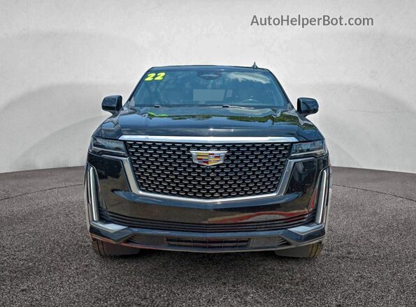 1GYS3JKL6NR100890 2022 CADILLAC ESCALADE Черный Вид панели приборов