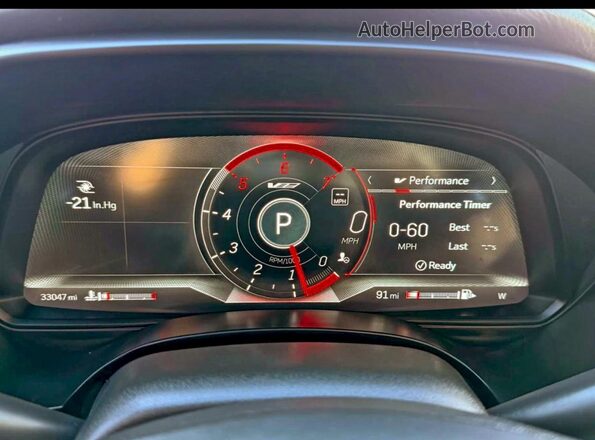 1G6DH5RL8M0143405 2021 CADILLAC CT4 Black Widok zestawu wskaźników