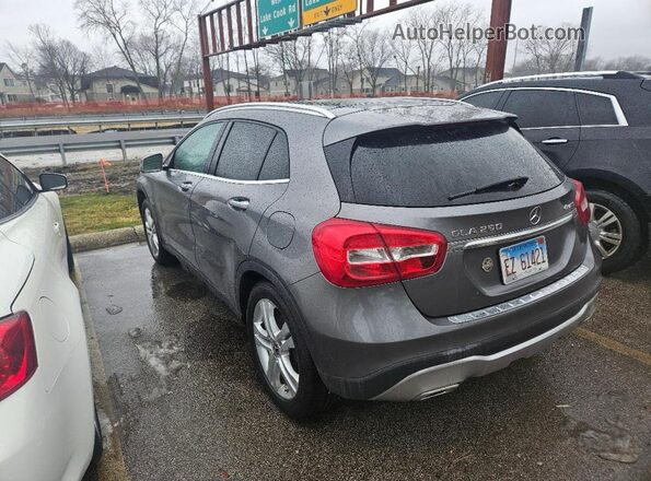 WDCTG4GB6JJ419015 2018 MERCEDES-BENZ GLA Серый Передняя правая четверть