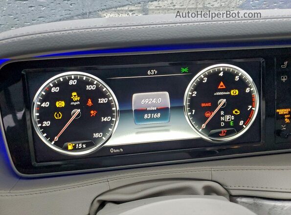 WDDUG8CB8GA242313 2016 MERCEDES-BENZ S Угольный Вид задних сидений